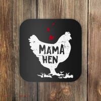 Mama Hen Chicken Funny Farmer Hen Chicken Mama Coaster thumb 0