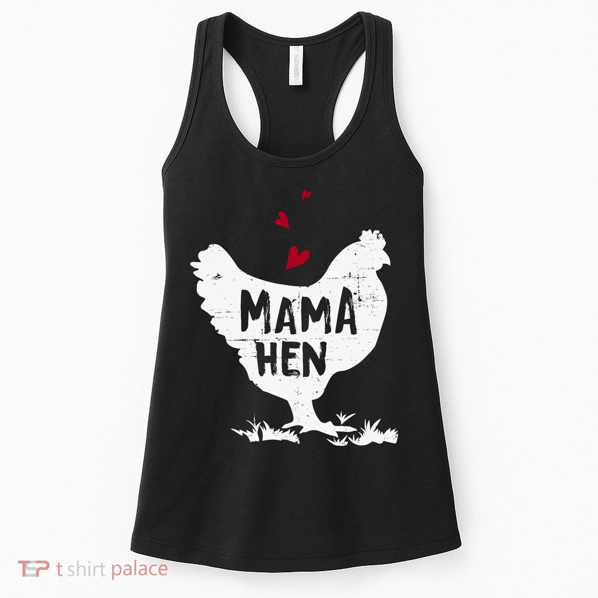 Mama Hen Chicken Funny Farmer Hen Chicken Mama Women's Tank Top