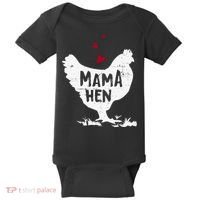 Mama Hen Chicken Funny Farmer Hen Chicken Mama Baby Bodysuit thumb 0