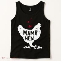 Mama Hen Chicken Funny Farmer Hen Chicken Mama Tank Top thumb 2