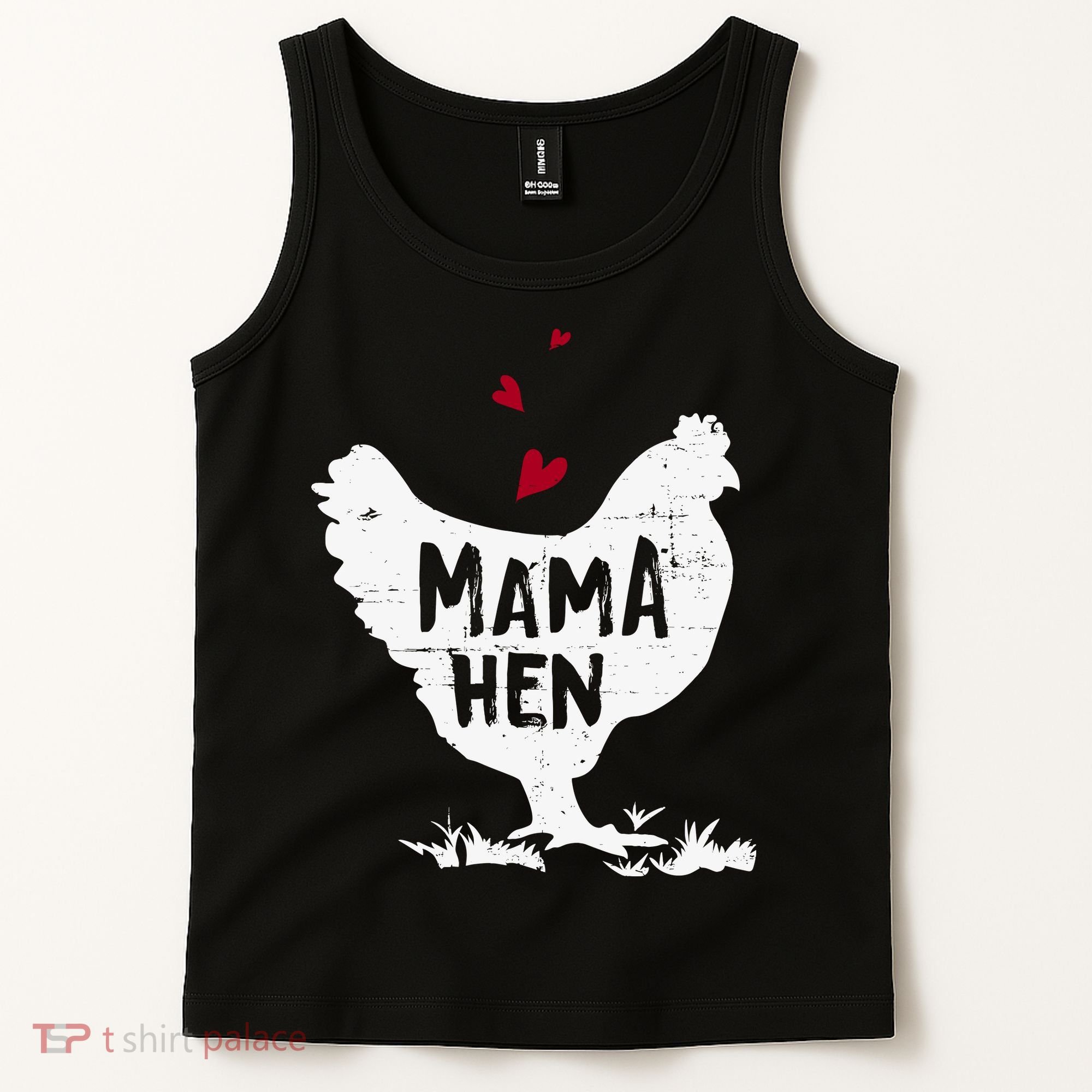 Mama Hen Chicken Funny Farmer Hen Chicken Mama Tank Top