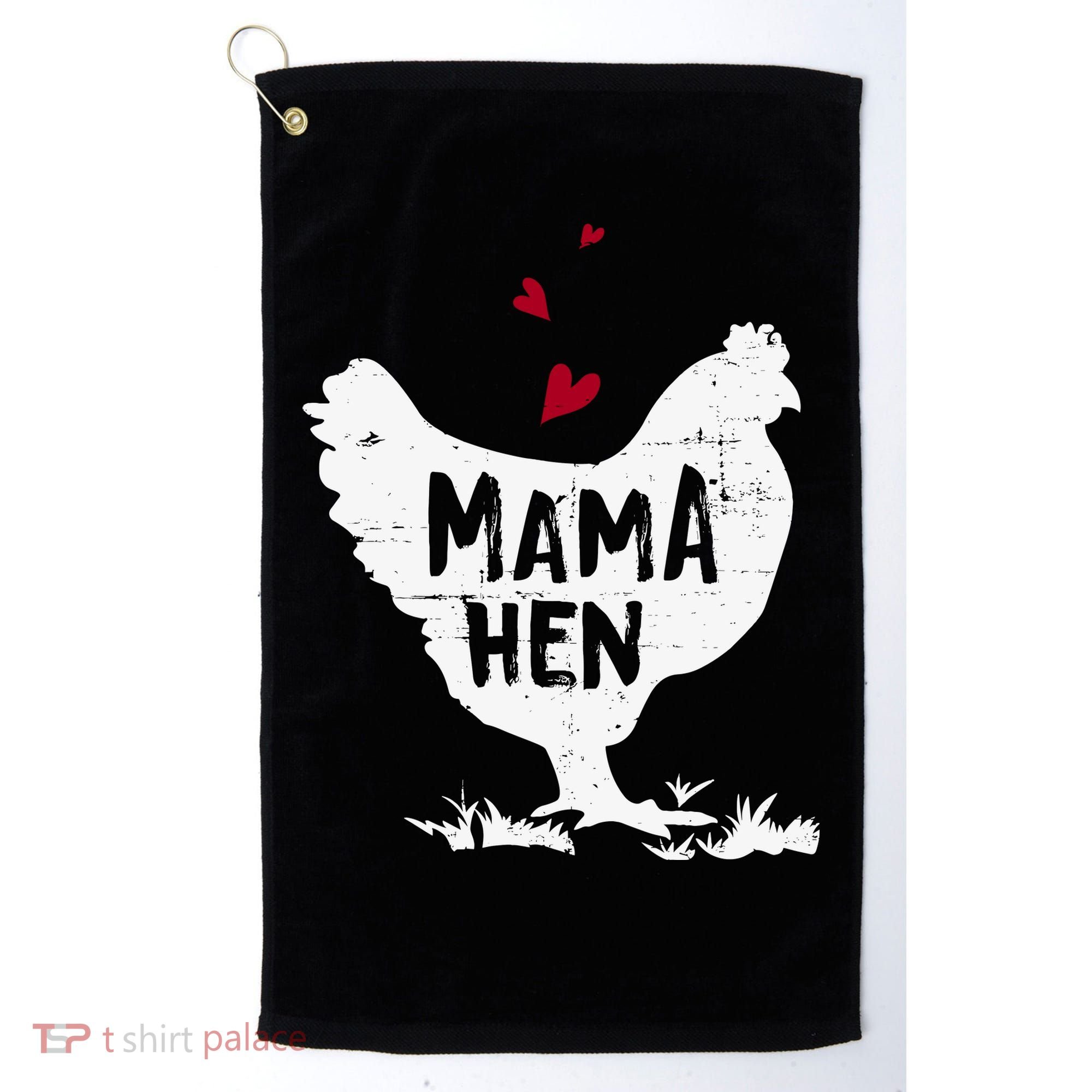 Mama Hen Chicken Funny Farmer Hen Chicken Mama Golf Towel