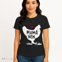 Mama Hen Chicken Funny Farmer Hen Chicken Mama Women's T-Shirt thumb 4