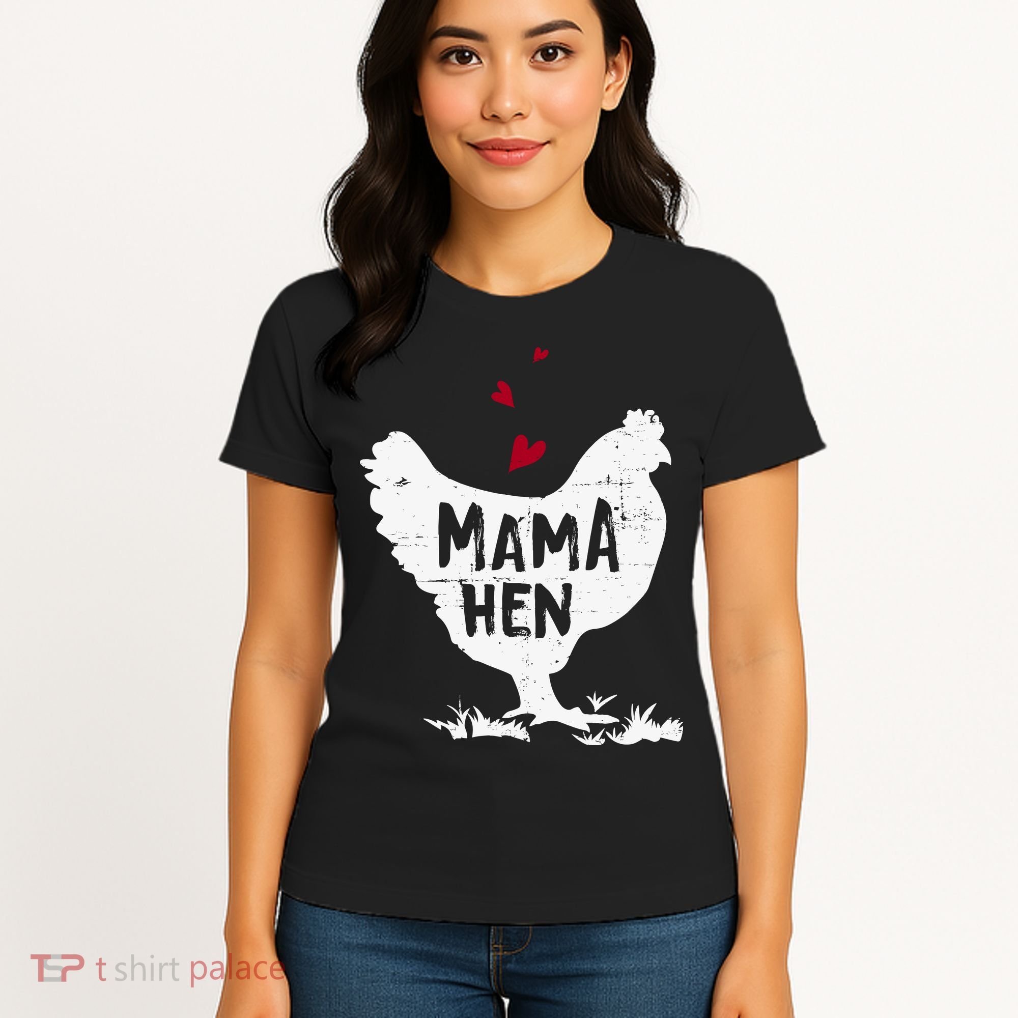 Mama Hen Chicken Funny Farmer Hen Chicken Mama Women's T-Shirt