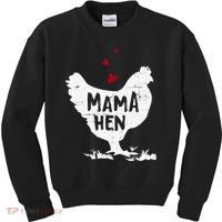 Mama Hen Chicken Funny Farmer Hen Chicken Mama Kids Sweatshirt thumb 0