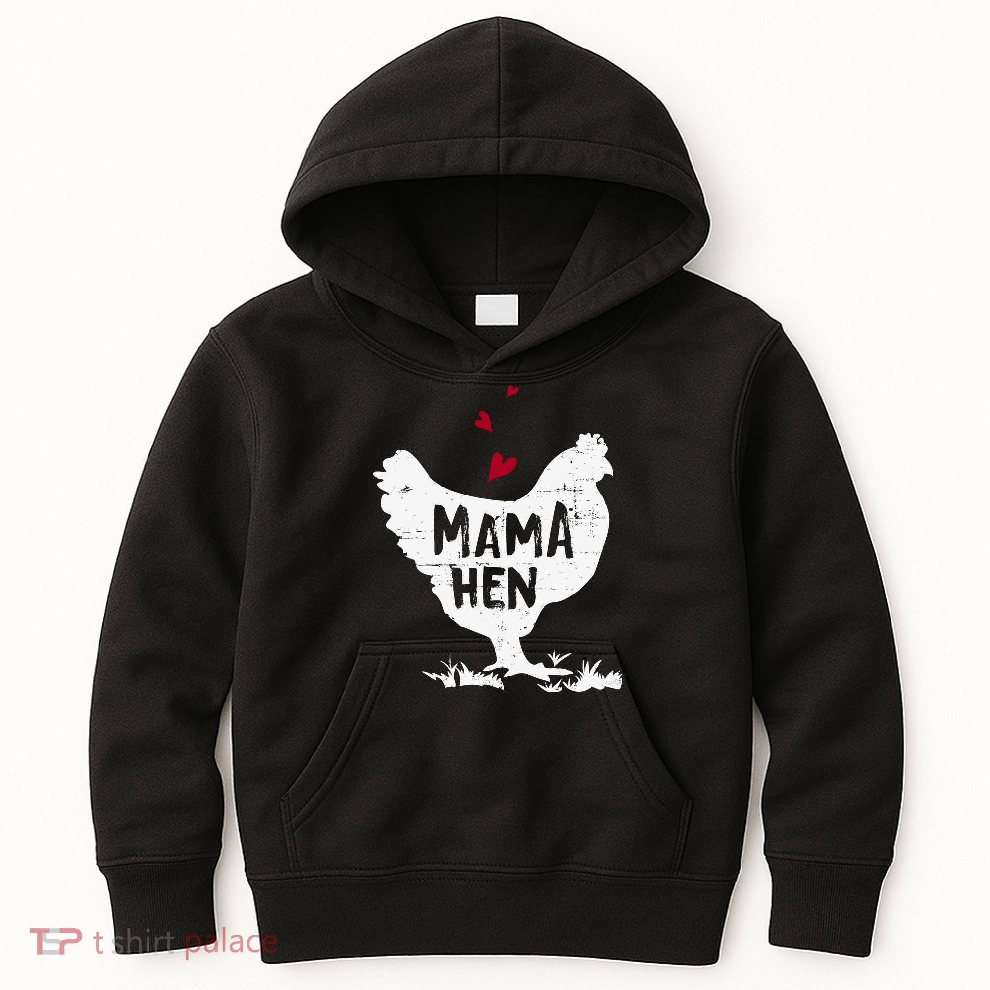 Mama Hen Chicken Funny Farmer Hen Chicken Mama Kids Hoodie