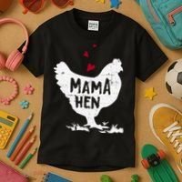 Mama Hen Chicken Funny Farmer Hen Chicken Mama Kids T-Shirt thumb 3