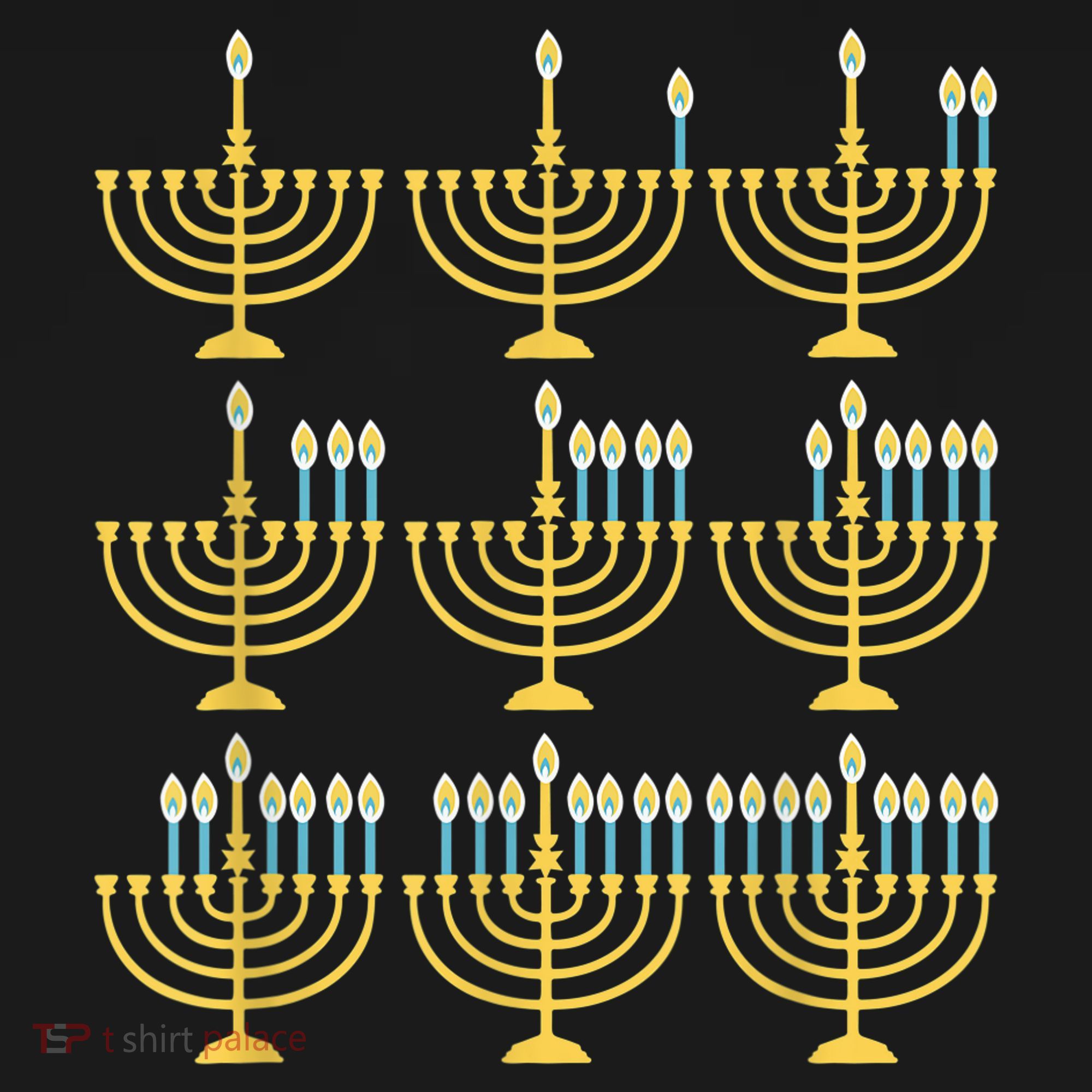 Menorah Hanukkah Challah Days Funny Pajama Family Matching Ornament