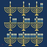 Menorah Hanukkah Challah Days Funny Pajama Family Matching Hoodie thumb 2