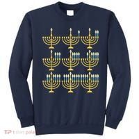 Menorah Hanukkah Challah Days Funny Pajama Family Matching Sweatshirt thumb 0