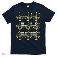 Menorah Hanukkah Challah Days Funny Pajama Family Matching T-Shirt thumb 0