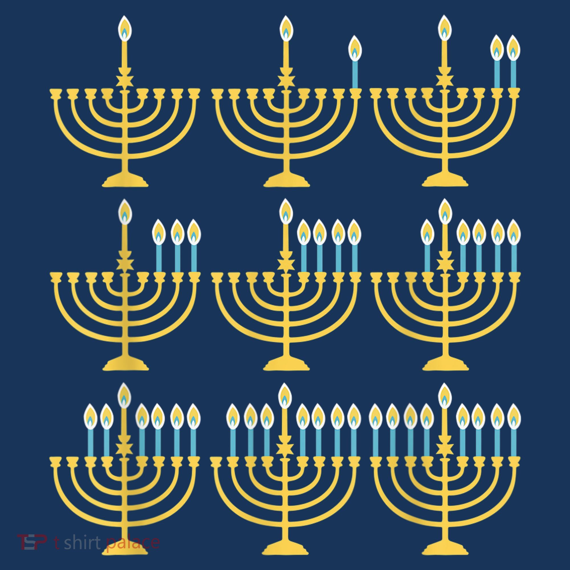 Menorah Hanukkah Challah Days Funny Pajama Family Matching Kids Hoodie