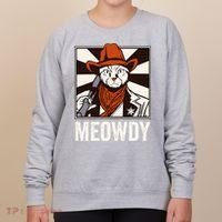 Meowdy Howdy Cat Kitten Country Western Yeehaw Women's Sweatshirt thumb 0