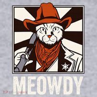 Meowdy Howdy Cat Kitten Country Western Yeehaw Women's Sweatshirt thumb 2