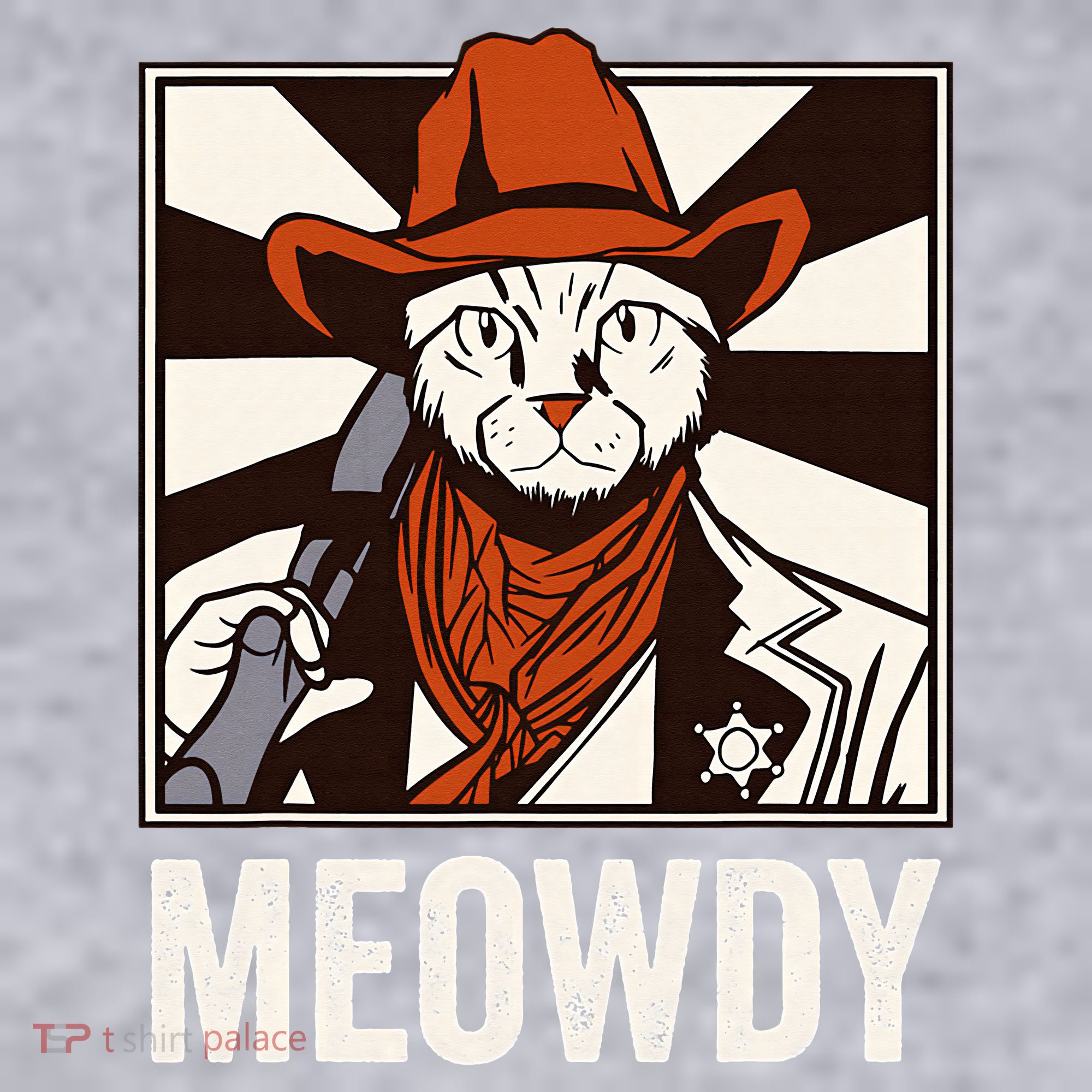 Meowdy Howdy Cat Kitten Country Western Yeehaw Women's Sweatshirt