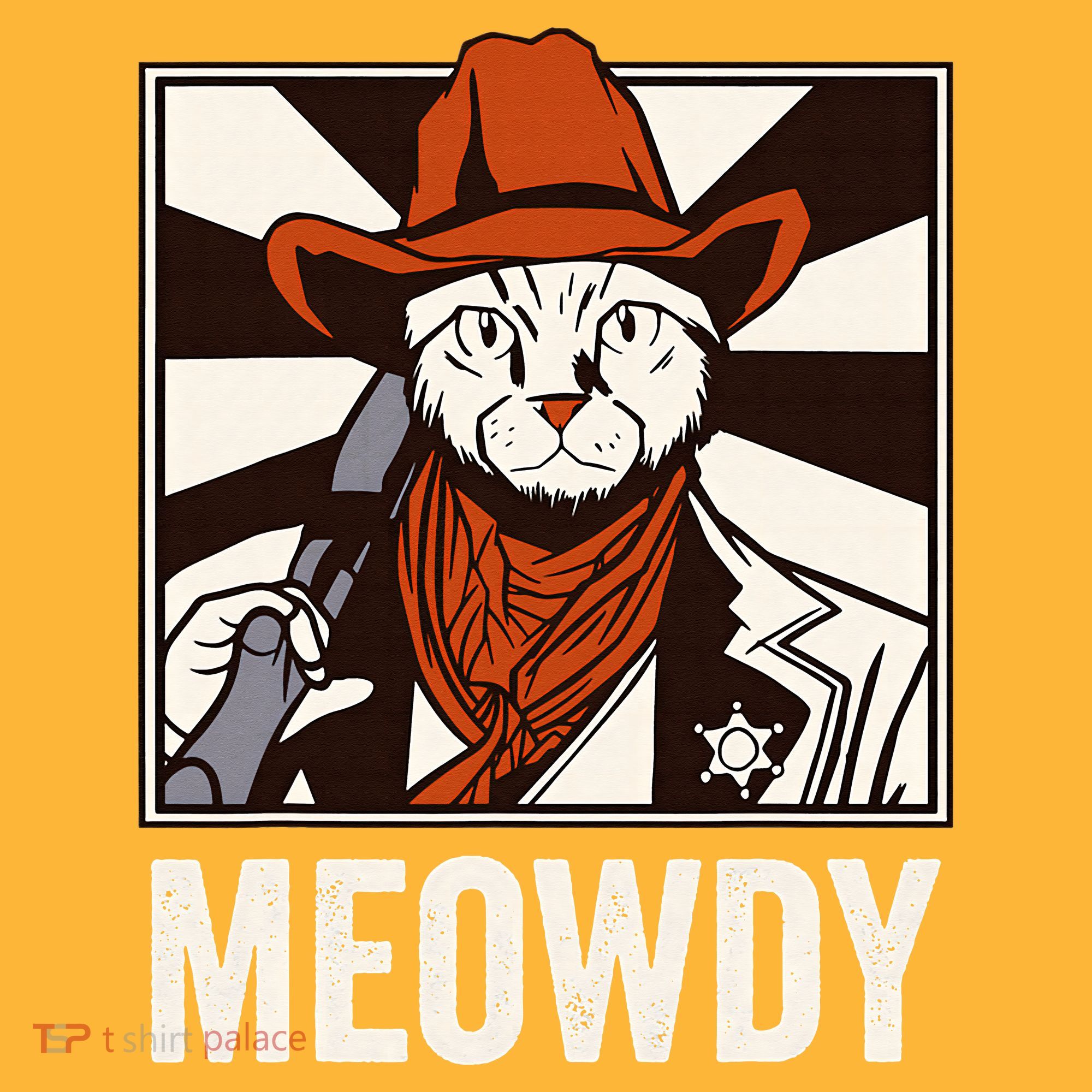 Meowdy Howdy Cat Kitten Country Western Yeehaw Pom Pom 12in Knit Beanie