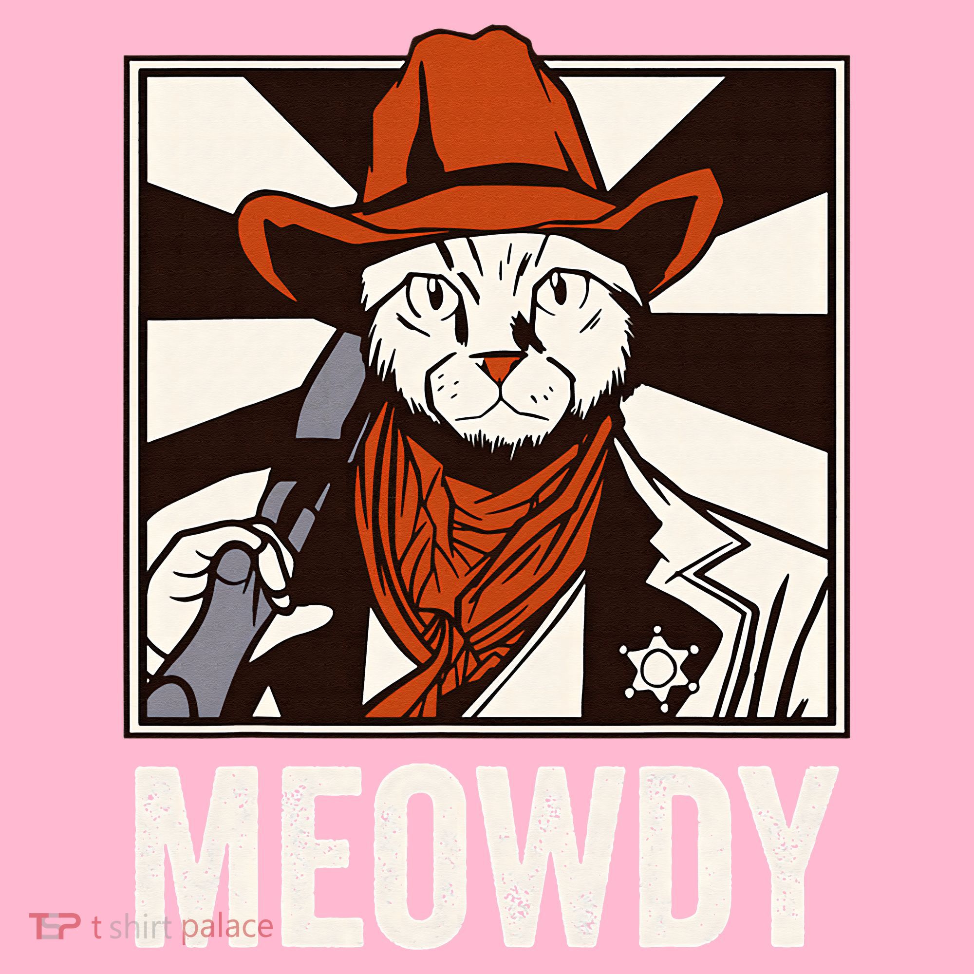 Meowdy Howdy Cat Kitten Country Western Yeehaw Coaster