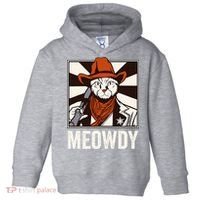 Meowdy Howdy Cat Kitten Country Western Yeehaw Toddler Hoodie thumb 0