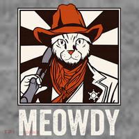 Meowdy Howdy Cat Kitten Country Western Yeehaw Toddler Hoodie thumb 2