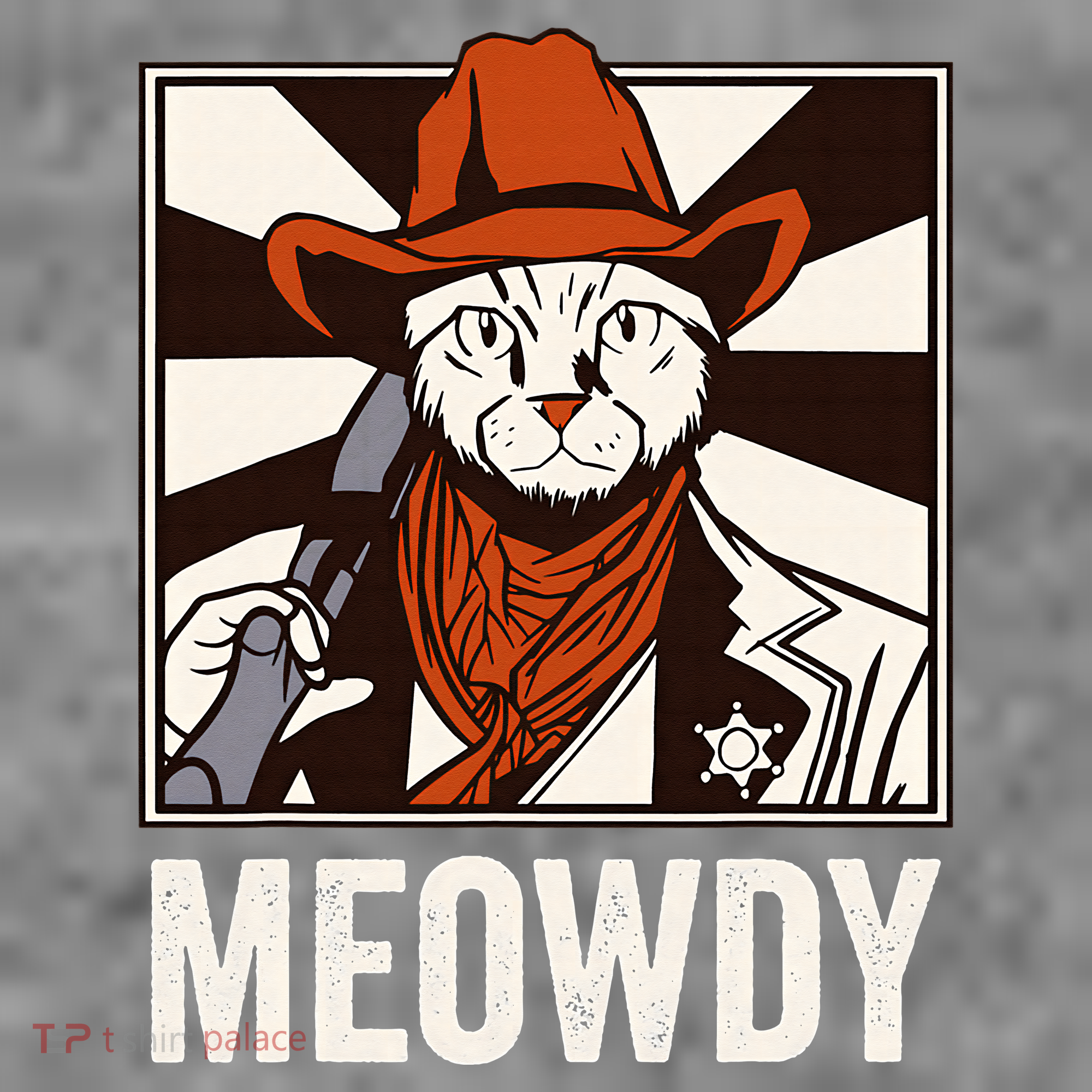 Meowdy Howdy Cat Kitten Country Western Yeehaw Toddler Hoodie