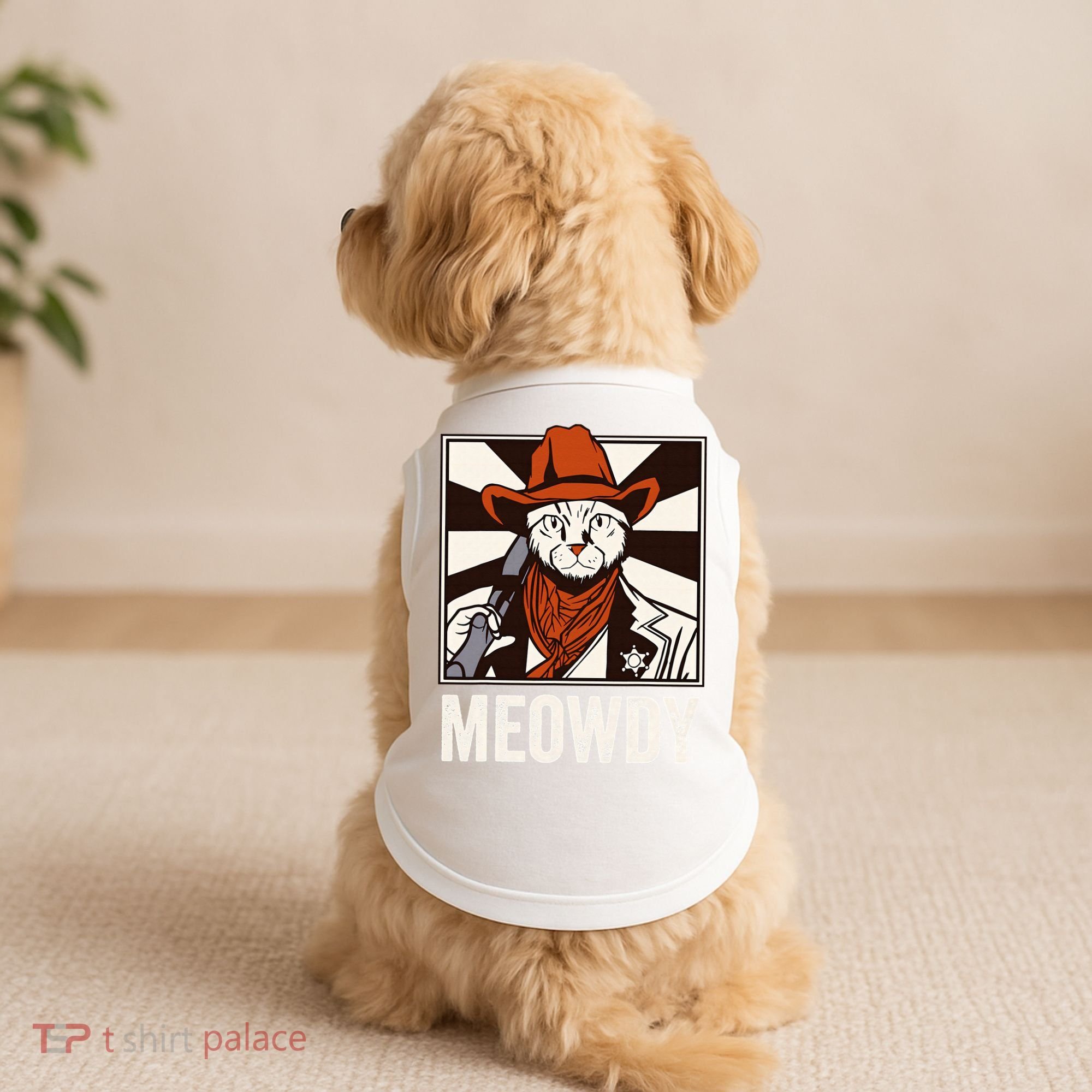 Meowdy Howdy Cat Kitten Country Western Yeehaw Doggie Tank