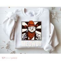 Meowdy Howdy Cat Kitten Country Western Yeehaw Sweatshirt thumb 2