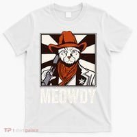 Meowdy Howdy Cat Kitten Country Western Yeehaw T-Shirt thumb 0