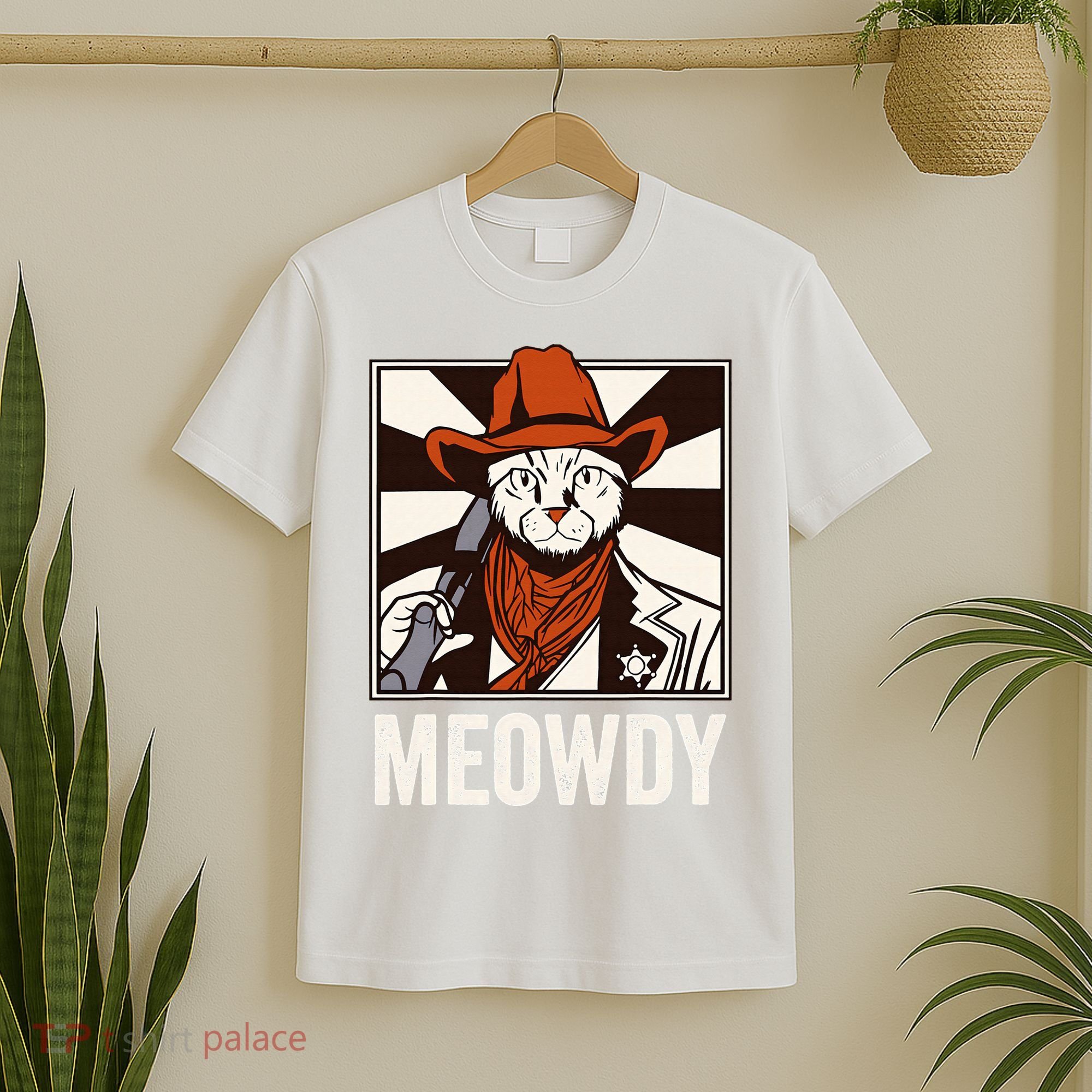 Meowdy Howdy Cat Kitten Country Western Yeehaw T-Shirt