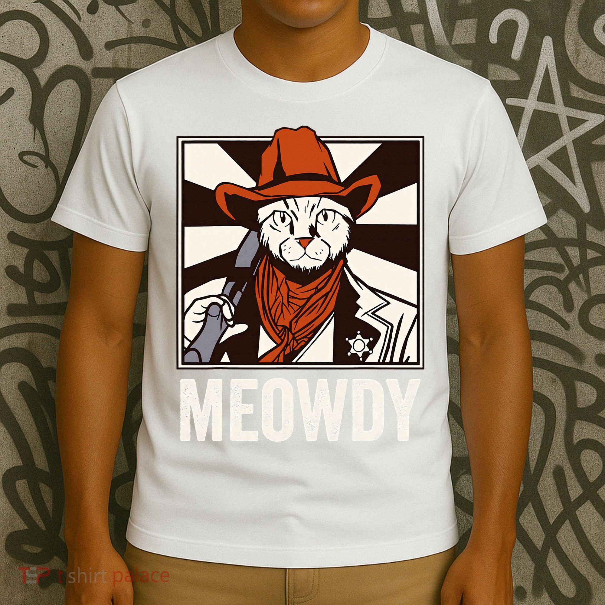 Meowdy Howdy Cat Kitten Country Western Yeehaw T-Shirt
