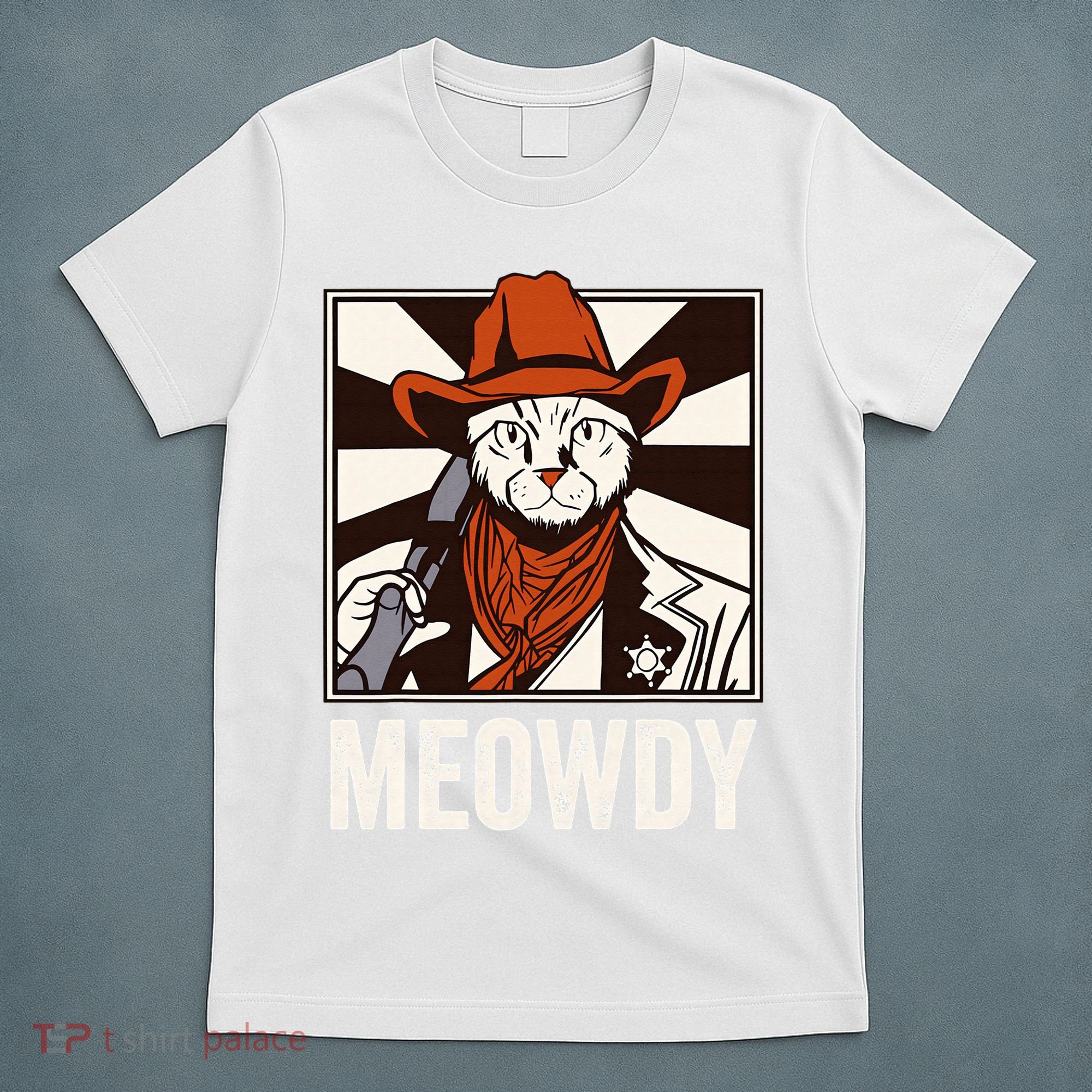 Meowdy Howdy Cat Kitten Country Western Yeehaw T-Shirt