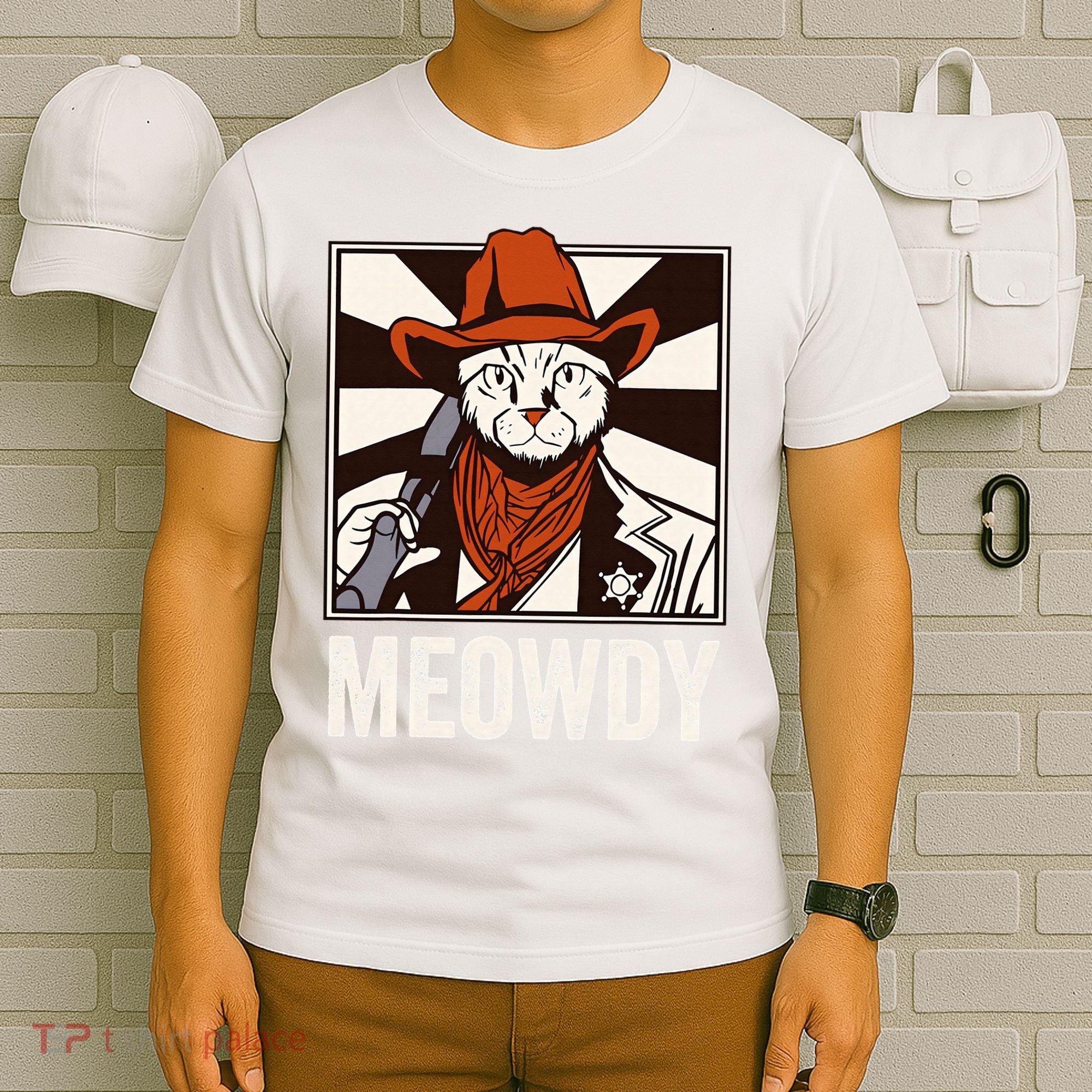 Meowdy Howdy Cat Kitten Country Western Yeehaw T-Shirt