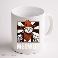 Meowdy Howdy Cat Kitten Country Western Yeehaw Coffee Mug thumb 1
