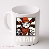 Meowdy Howdy Cat Kitten Country Western Yeehaw Coffee Mug thumb 0