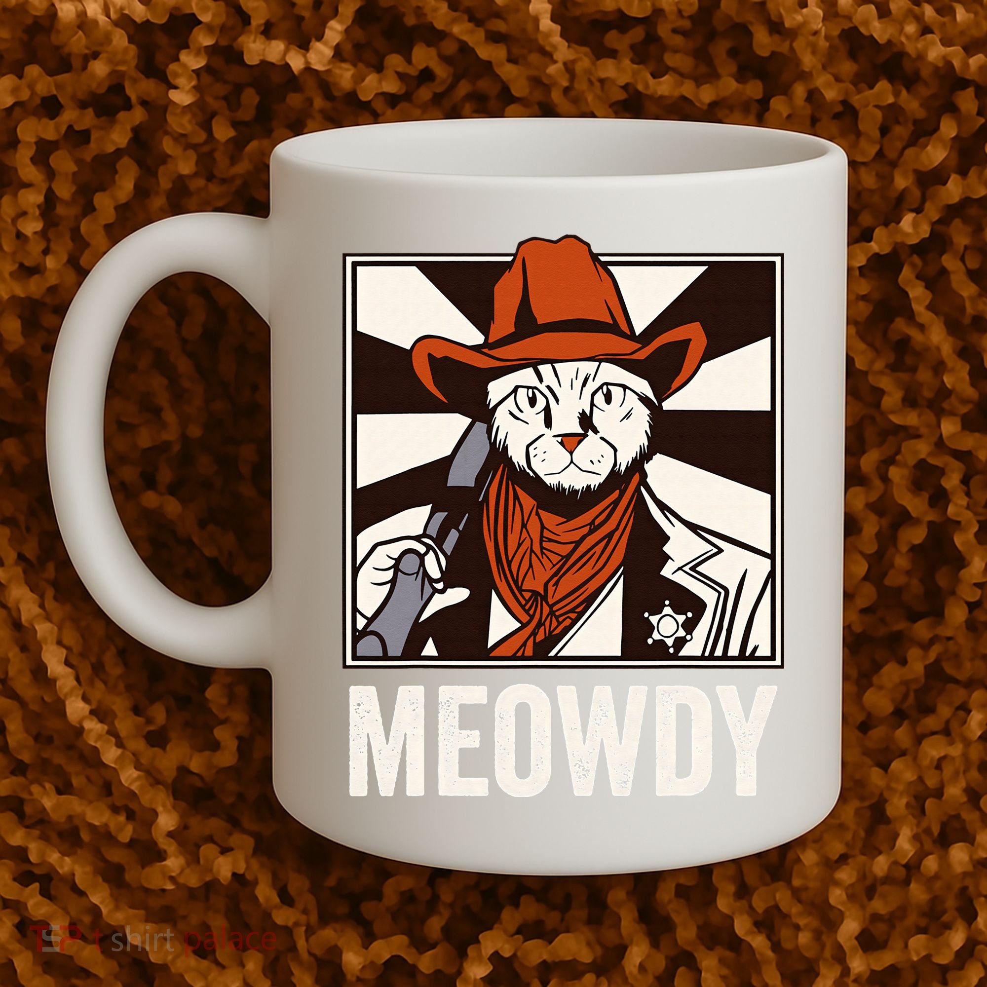 Meowdy Howdy Cat Kitten Country Western Yeehaw Coffee Mug