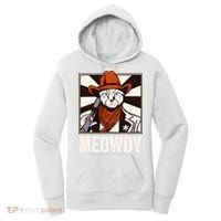 Meowdy Howdy Cat Kitten Country Western Yeehaw Women's Hoodie thumb 0