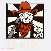 Meowdy Howdy Cat Kitten Country Western Yeehaw Women's Hoodie thumb 2