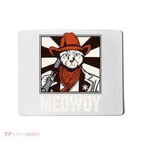 Meowdy Howdy Cat Kitten Country Western Yeehaw Mousepad thumb 0