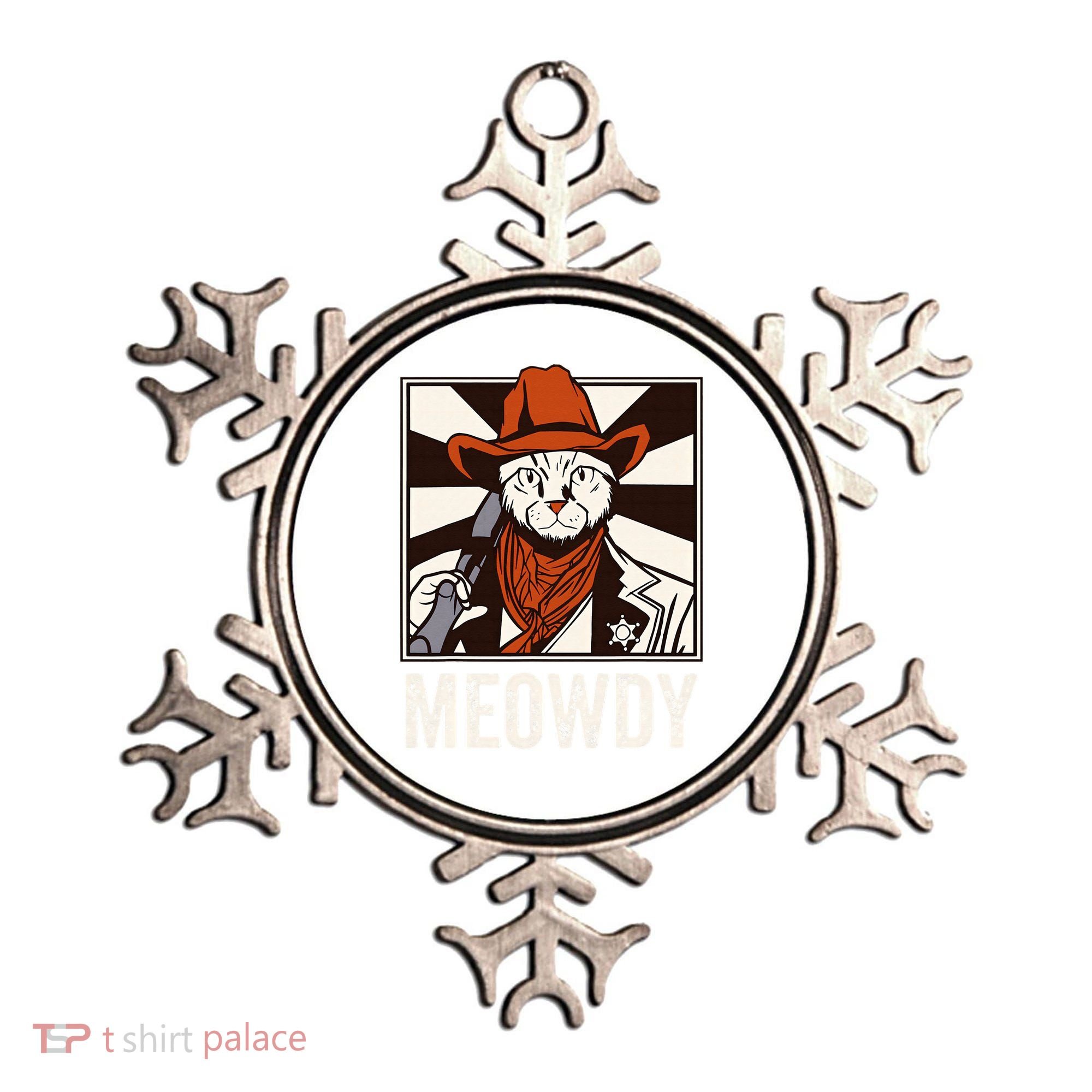 Meowdy Howdy Cat Kitten Country Western Yeehaw Ornament