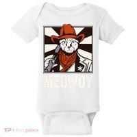 Meowdy Howdy Cat Kitten Country Western Yeehaw Baby Bodysuit thumb 0