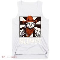 Meowdy Howdy Cat Kitten Country Western Yeehaw Tank Top thumb 0