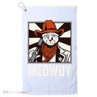 Meowdy Howdy Cat Kitten Country Western Yeehaw Golf Towel thumb 0