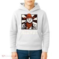 Meowdy Howdy Cat Kitten Country Western Yeehaw Kids Hoodie thumb 4