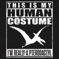 My Human Costume I'm A Pterodactyl Halloween Dinosaur Gift Pajama Set thumb 2