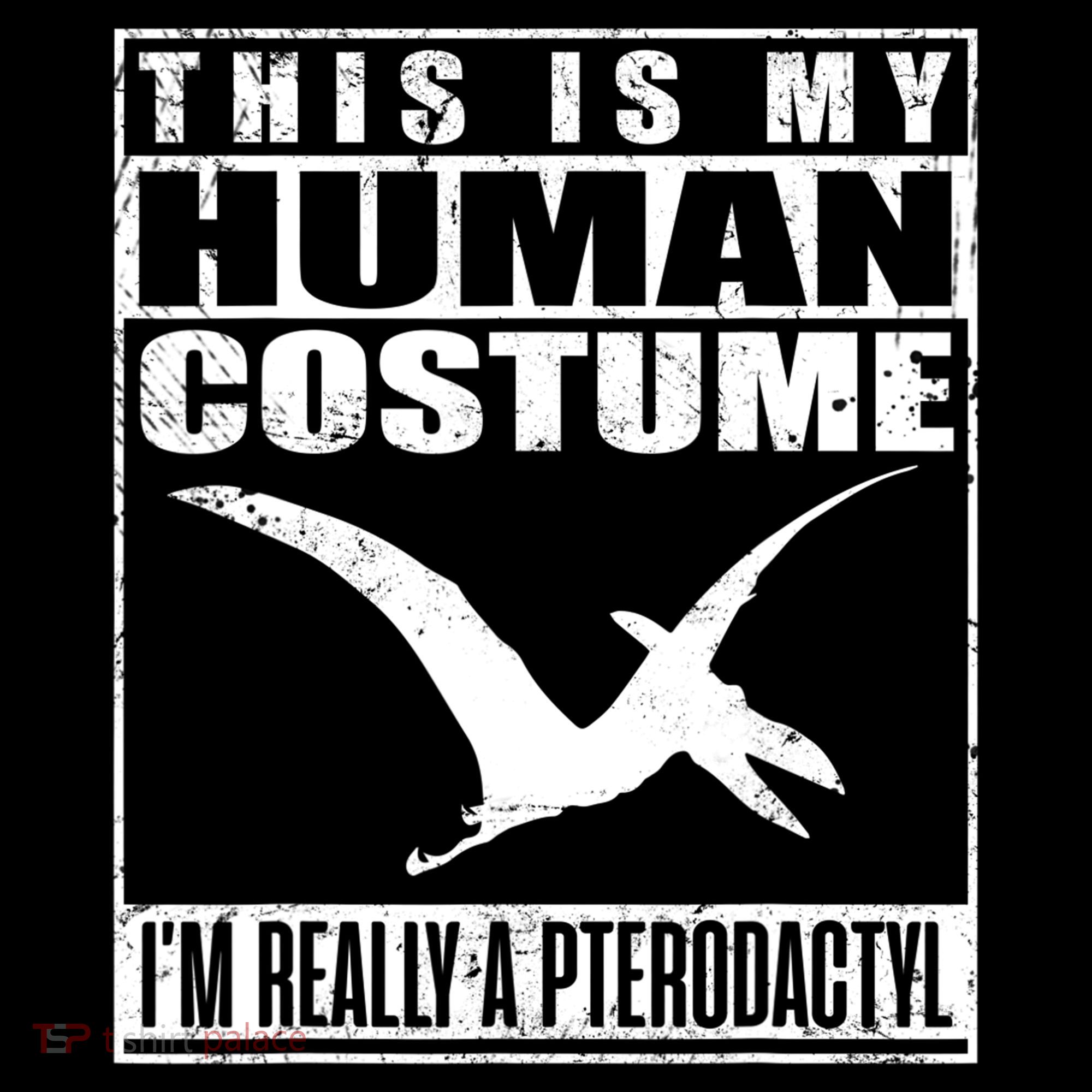 My Human Costume I'm A Pterodactyl Halloween Dinosaur Gift Women's Hoodie