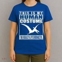 My Human Costume I'm A Pterodactyl Halloween Dinosaur Gift T-Shirt thumb 4