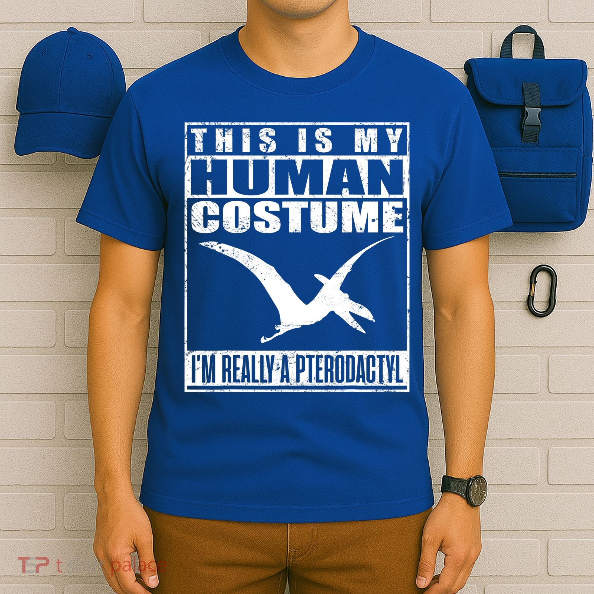 My Human Costume I'm A Pterodactyl Halloween Dinosaur Gift T-Shirt