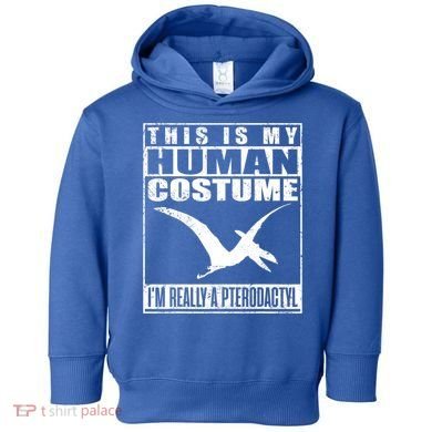 My Human Costume I'm A Pterodactyl Halloween Dinosaur Gift Toddler Hoodie