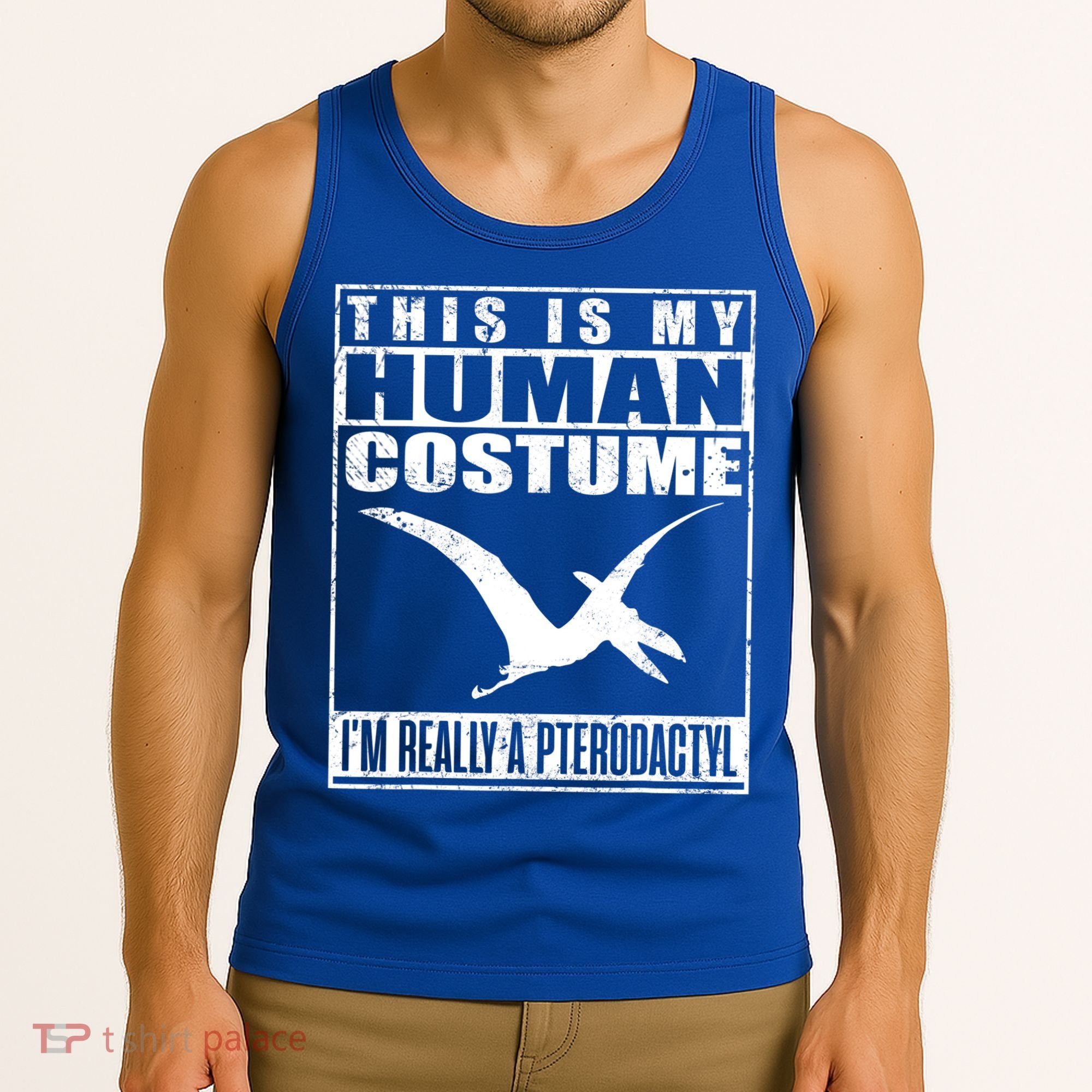 My Human Costume I'm A Pterodactyl Halloween Dinosaur Gift Tank Top