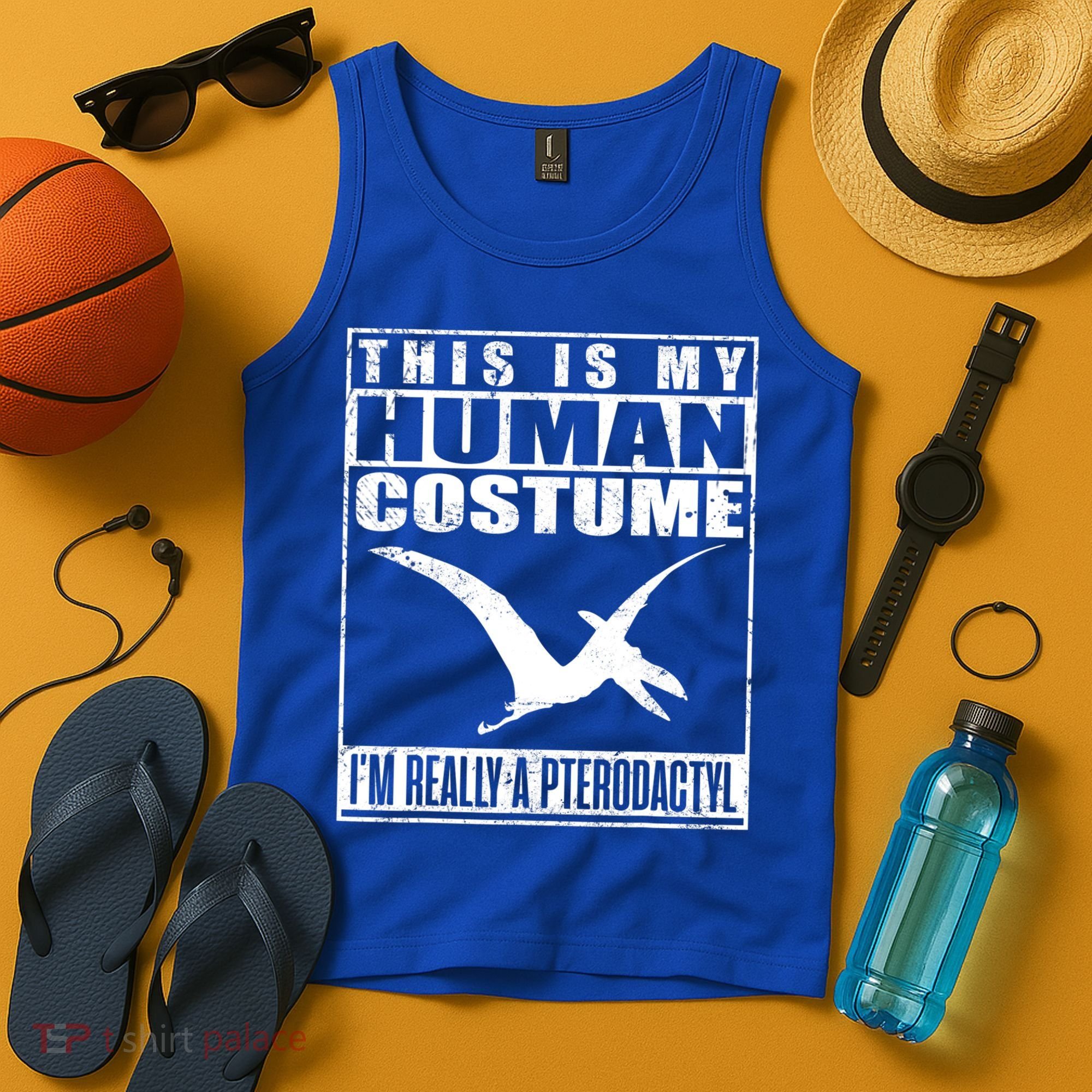 My Human Costume I'm A Pterodactyl Halloween Dinosaur Gift Tank Top