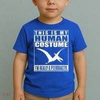 My Human Costume I'm A Pterodactyl Halloween Dinosaur Gift Toddler T-Shirt thumb 2
